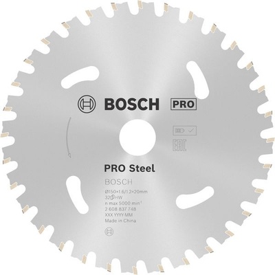Bosch Accessories 2608837748 Průměr: 150 mm Pilový kotouč pro řezání standardní for Steel