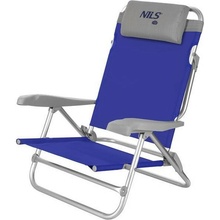 Skládací kempingové křeslo NILS Camp NC3502 šedé/modré