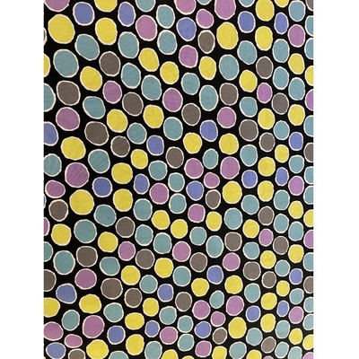 Bavlněná látka puntíkovaná černá | Kaffe Fassett – Big Coloured Spots