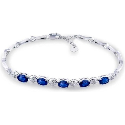 Eppi Zlatý náramok s 3.01ct zafírmi a diamantmi Lenora BR32181