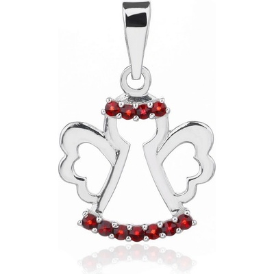 Český Granát Jan Kos jewellery Stříbrný přívěsek 14127345001