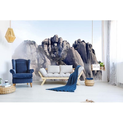 DIMEX ART Самозалепваща се флизелинова фототапета планина в мъгла 375 x 250 см