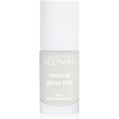 NEONAIL Rescue Glow Tint 3in1 Nail Conditioner подхранващ лак за нокти цвят Milky White 7.2ml