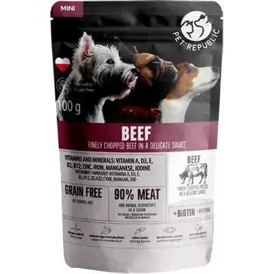 Pet Republic Пауч за Дребни Породи Кучета Говеждо