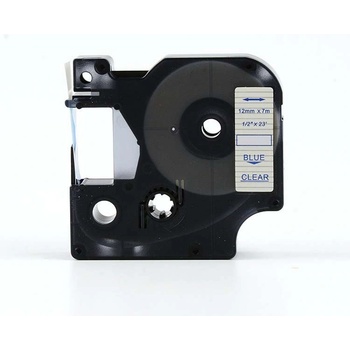 Pro Dymo Съвместима лента с Dymo 45011, S0720510, 12mm x 7m син шрифт / прозрачен субстрат (45011)