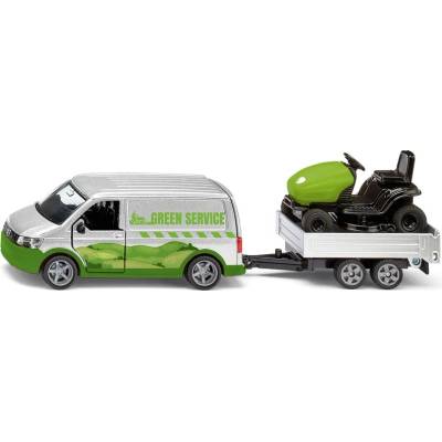 SIKU Super - Volkswagen T6 se zahradním traktorem 1:50