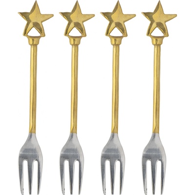 Bloomingville Dezertné vidličky Stars Georgette set 4 ks
