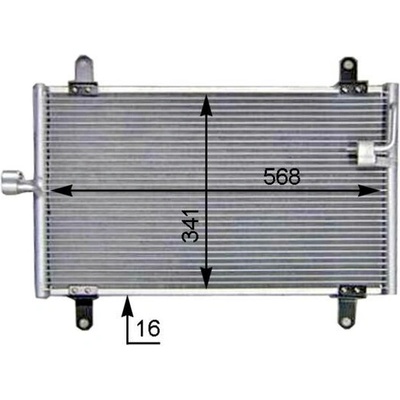 Kondenzátor, klimatizace MAHLE AC 514 000S (AC514000S)
