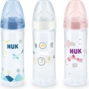 Dojčenské fľaše Nuk New Classic láhev Love silikon bílá 250ml