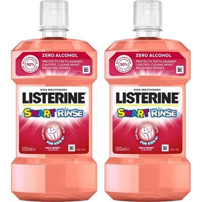 Listerine Smart rinse Berry dětská 500 ml