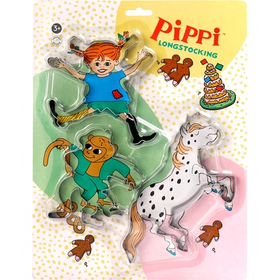 Pippi Метални формички за сладки Pippi - Пипи Дългото чорапче (44386600)