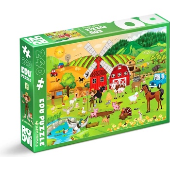 ROOVI - Puzzle Farm animal, domestic animals - 240 piese