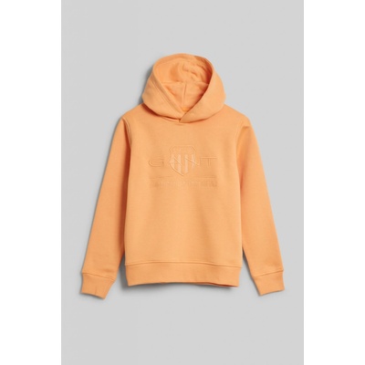 Gant Tonal Shield Hoodie oranžová