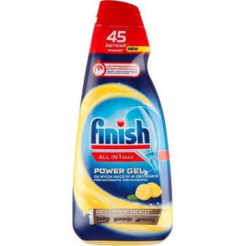 Finish All In 1 Max Power gél do umývačky riadu Lemon 900 ml