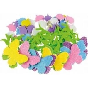 Brewista Foam stickers flowers with glitter 92pcs