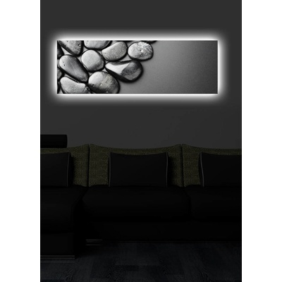 ASIR Nástěnný obraz s led osvětlením KAMENY 30 cm plátno