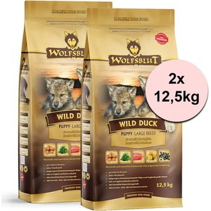 Wolfsblut Дивечова Патица Кученце Големи Породи 2 x 12, 5 кг