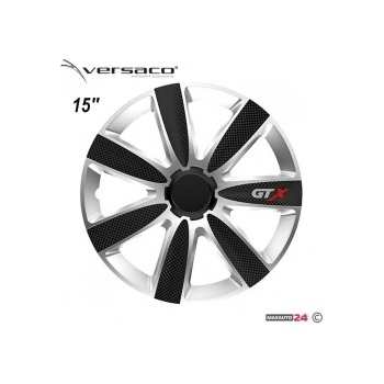 Versaco Тасове за джанти 15'' Versaco Carbon GTX - Black / Silver