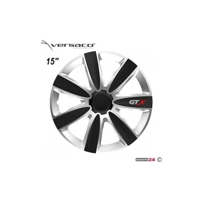 Versaco Тасове за джанти 15'' Versaco Carbon GTX - Black / Silver