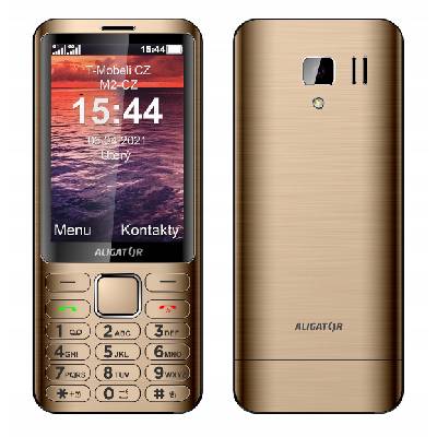 Mobilní telefon Aligator S5520 Senior 1 GB / 1 GB zlatý AD950GD