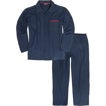 Adamo Benno pánské pyžamo dlouhé propínací tm.modré