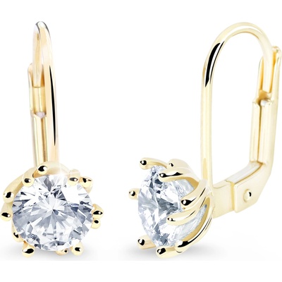 Cutie Jewellery - gold Náušnice Z8001 ze zlata se zirkony