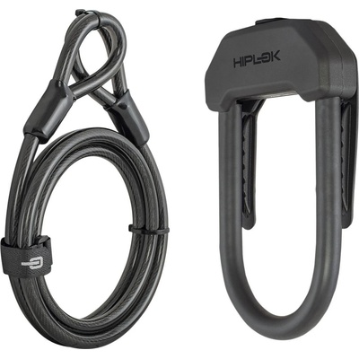 XMotion U-образен катинар Hiplok DX Plus With 2 M Cable Bike lock - All Black - размер One Size (870-3538-0111)