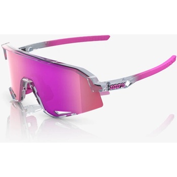 100% % слънчеви очила Slendale, полирано полупрозрачно сиво - лилаво многослойно огледало (60057-00005)