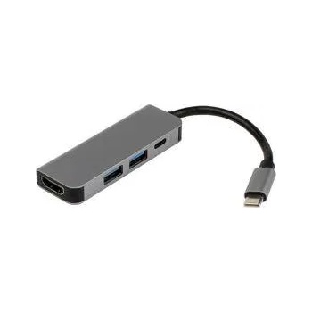 Image 1 of Diva USB TypeC хъб Diva 4в1 USB3 HDMI TypeC PD Plug Play, 8586