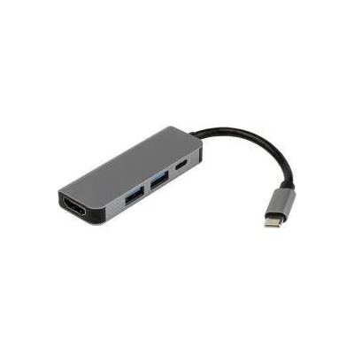 Diva USB TypeC хъб Diva 4в1 USB3 HDMI TypeC PD Plug Play, 8586