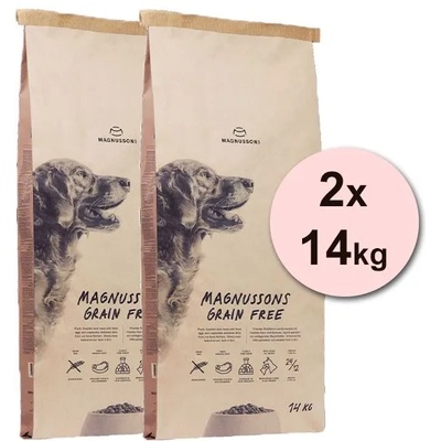 Magnusson Petfood Magnusson Месо и Бисквит БЕЗ ЗЪРНА 2 x 14 кг