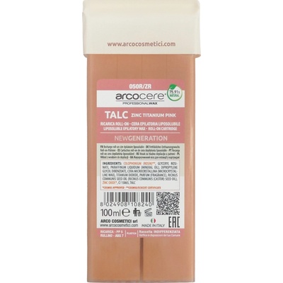Arcocere depilační vosk Roll On Talc Zinc Titanium Pink 100 ml