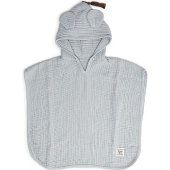 Funnababy Mušelínový set Osuška s kapucňou + žinka Dove Grey