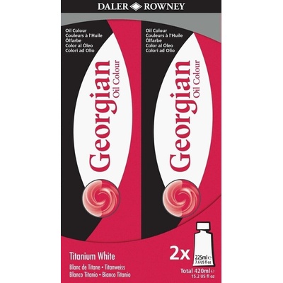 Daler Rowney Georgian Комплект маслени бои Titanium White 2 x 225 ml (111225999)