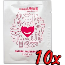 SuperLove Natural Waterbased Lubricant 4 ml 10 pack
