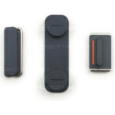 OEM iPhone 5 set tlačítek (volume, mute, power), šedý