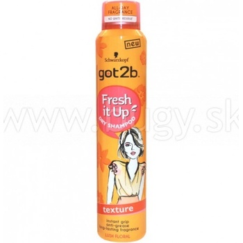 Schwarzkopf Got2b Fresh it up Texture suchý šampón na vlasy 200 ml