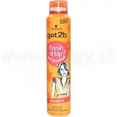 Schwarzkopf Got2b Fresh it up Texture suchý šampón na vlasy 200 ml