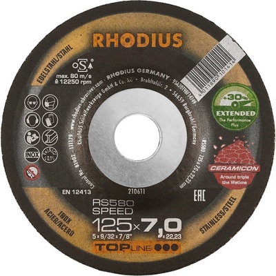 Rhodius Brusný kotouč 125 x 7 mm RS580
