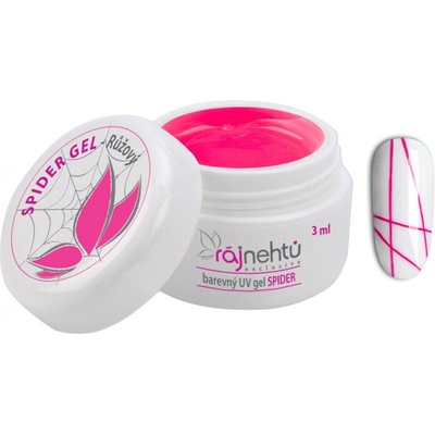 Ráj nehtů UV gel Spider Růžový 3 ml