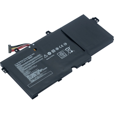 ASUS Asus, 3 клетки, 11.4V, 47Wh, Заместител (B31N1402)