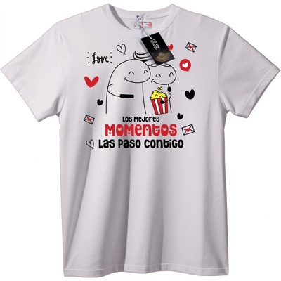 NOONEBRAND Тениска Любовни моменти - XXS, Black