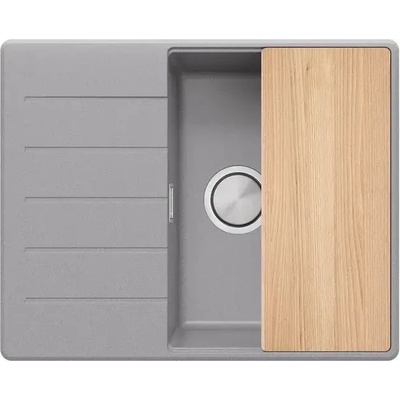 Твоят Стил Сива кухненска мивка от гранит Копенхаген 45 Top 620х500