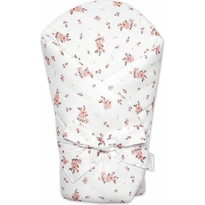 Baby Nellys Mušelínová zavinovačka s výztuží na zavazování Little Flowers