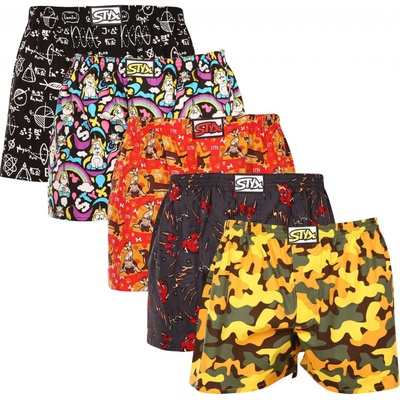 Styx 5PACK pánské trenky art klasická guma vícebarevné 5A1182492 – Hledejceny.cz