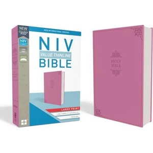 NIV, Value Thinline Bible, Large Print, Imitation Leather, Pink (ISBN: 9780310448563)