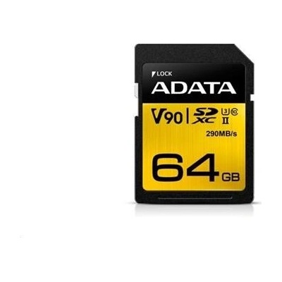 ADATA SDXC 64GB UHS-II U3 ASDX64GUII3CL10-C