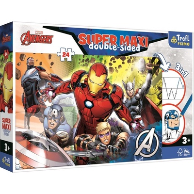 Trefl Obojstranné Avengers SUPER MAXI 24 dielov