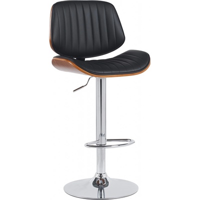 Design-shop Clawson chrom / koženka ořech / černá