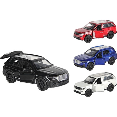Wiky Auto SUV kovové na spätné natiahnutie 12cm modrá
